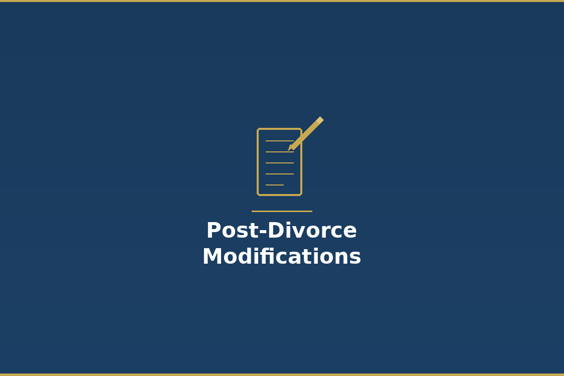 Post-Divorce Modifications - Suffolk County Lawyer